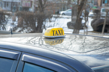 Taxi in the city. Transport