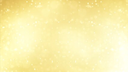 Gold defocused bokeh particles lights shiny smooth background. Particles shiny bokeh lights glow 
 luxury background.