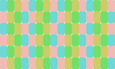seamless pattern with colorful squares, sweet pink blue yellow green background patter, wall block pattern as seamless repeat style, replete image design for fabric printing