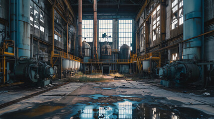 Abandoned Factory Atrium.