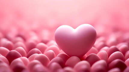 Obraz premium Romantic heart-shaped Valentine's Day background, symbolizing Valentine's Day, wedding, love