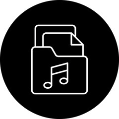 Obraz premium Music Archive Icon