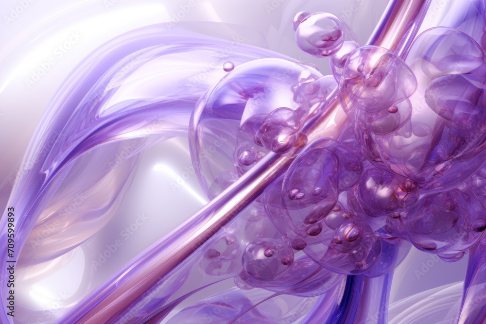 Aufkleber a close up of a pink and purple object with a lot of bubbles on the bottom of the picture and the bo