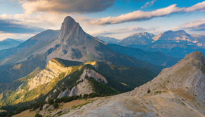 Fototapeta premium Mountainous nature landscape