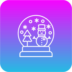 Obraz premium Snow globe Icon