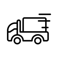 truck, shipping icon or logo illustration style. Icons ecommerce.