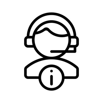 suport service icon or logo illustration outline style. Icons ecommerce.