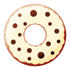 donut color day chocolate cream food icon