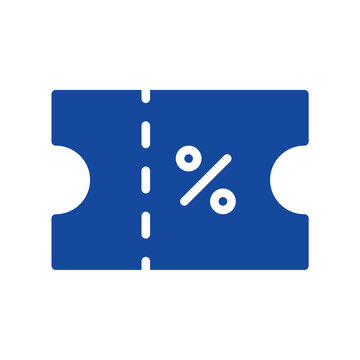 ticket icon or logo illustration  style. Icons ecommerce.