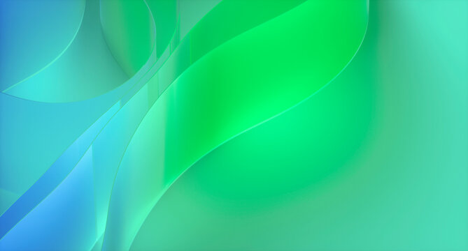Abstract background of blue and green layered materials