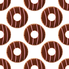 donut color day chocolate cream food pattern