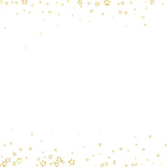 Gold sparkling star confetti.