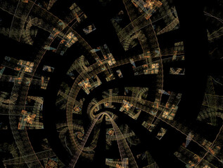 Imaginatory fractal abstract background Image