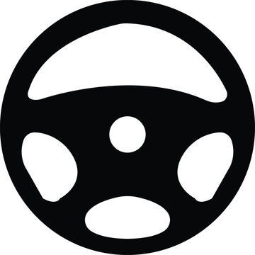 Steering Wheel Icons, steering is a symbol of artificial intelligence. wheel car logo templates flat vector icon from steering wheel, steer sign . driving symbol . auto parts for direction control .