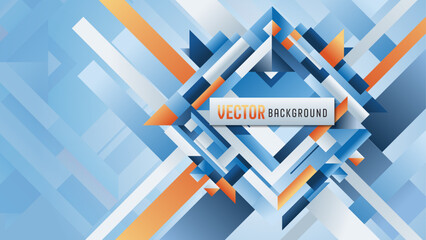 Vector graphic background with contemporary minimalist abstract pattern, geometric layout, full-HD size