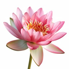 Pink lotus flower. - obrazy, fototapety, plakaty