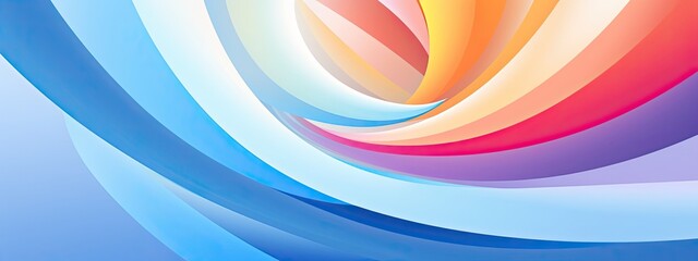 Abstract swirl design image,  geometric shapes, color stripes