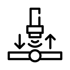 proximity sensor line icon