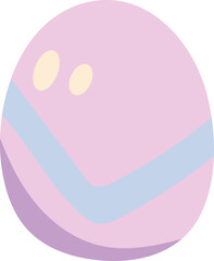 easter bunny cute elements flat style illustration