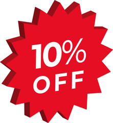 Price tag. 3D Isometric tag sign. Percentage isometric tag retail special offer 3d icon vector illustration.