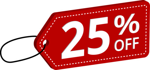 Price tag. 3D Isometric tag sign. Percentage isometric tag retail special offer 3d icon vector illustration.