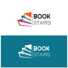 book or library logo for bookstores, book companies, publishers, encyclopedias, libraries, education, digital books, vectors
