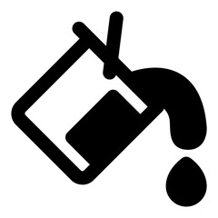 paint bucket icon vector illustration asset element