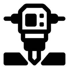 road drill icon vector illustration asset element