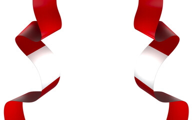 Peru flag element design national independence day banner ribbon png
