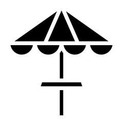 sun umbrella glyph 