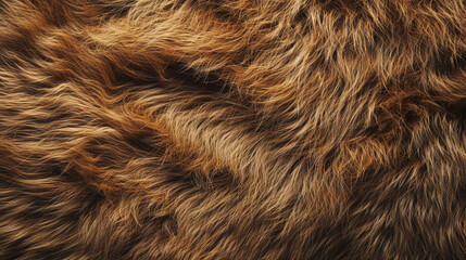 Fototapeta premium Texture, background, pattern. Sheep fur, sheepskin. a sheep's skin with the wool on, especially when made into a garment or rug.