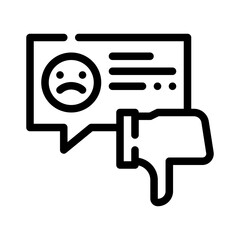 dislike line icon