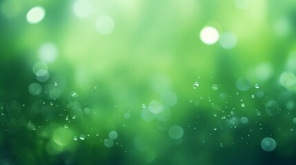 A beautiful green colored background, leaving space for text, bokeh background - Generative AI