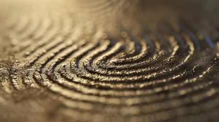 Fototapeta na wymiar A fingerprint in three dimensions, 3D
