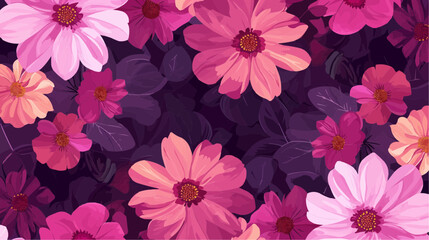 Fototapeta premium pink flowers background