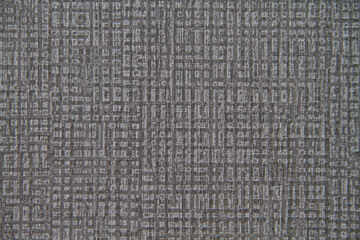 Seamless close up of monochrome grey carpet texture with rectangle shape from above.