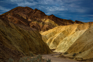Fototapeta na wymiar Colorful sand Painted Hills landscape in National Monument