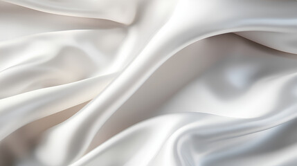 White fabric colored silk satin background
