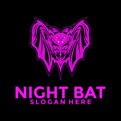 Bat Mascot logo vector, Creative Bats logo design template, Bat Esport team logo