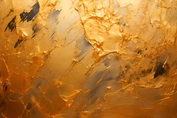 Gold background textured plaster wall