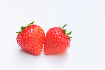 白背景のいちご