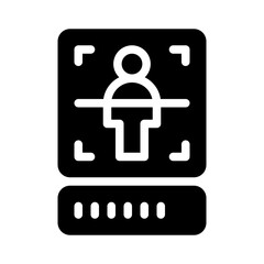 body scan glyph icon