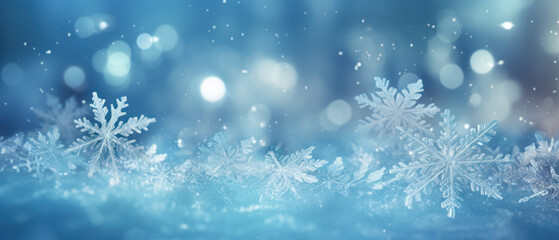 winter snowflake background