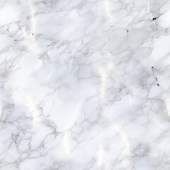 Elegant and luxurious seamless pattern with a realistic white marble texture for background design