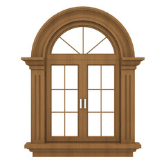 Wooden Window isolated