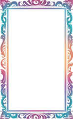 Beautiful Frame of Colorful Leaves Png Transparent Background