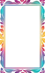 Beautiful Frame of Colorful Leaves Png Transparent Background