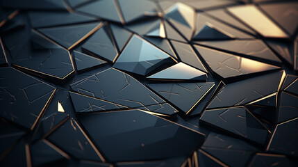 Fototapeta premium Abstract geometric created with Generative Ai