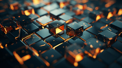 Fototapeta premium Abstract geometric created with Generative Ai