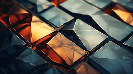 Abstract geometric created with Generative Ai